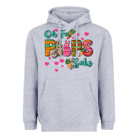 Heather Grey Oh for peeps sake Easter Day Heavyweight Hoodie - HowdyJamesFarm