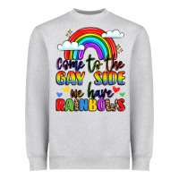 Come To The Gay Side We Have Rainbows Heavyweight Sweatshirt | Teevron