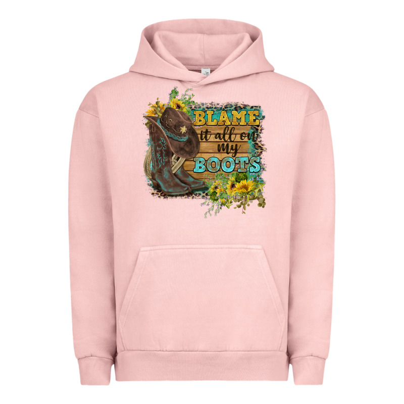 Blame It All On My Boots Urban Hoodie by FaDigitalArtStudio | Teevron