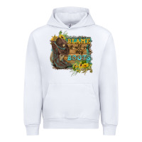 White Blame It All On My Boots Urban Hoodie - FaDigitalArtStudio
