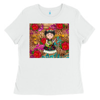 White Mexican girl Ladies Tee - RanaPortraitStore
