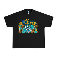 Black cheer mom Urban Heavy Tee - NancyCooperArtShop