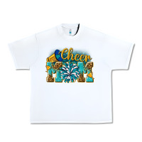 White cheer mom Urban Heavy Tee - NancyCooperArtShop
