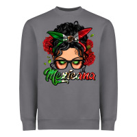 Storm mexicana woman messy bun Heavyweight Sweatshirt - LillyAllenDesigns