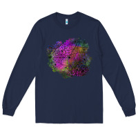 Navy halloween spider web for patches Long Sleeve Tee - BundleAndBundleShop