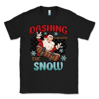 Black dashing through the snow Classic Tee - MaliasSmallBusiness