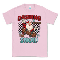 Bubblegum Pink dashing through the snow Classic Tee - MaliasSmallBusiness