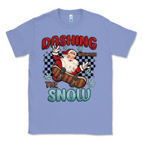 Colony Blue dashing through the snow Classic Tee - MaliasSmallBusiness