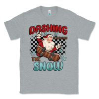 Heather Grey dashing through the snow Classic Tee - MaliasSmallBusiness