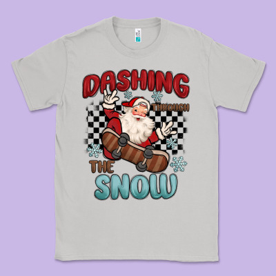 Dashing Through The Snow Classic Tee Designed By Maliassmallbusiness