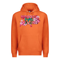 Carrot nobody fights alone cancer awareness Premium Hoodie - CowGirlArtShop