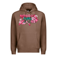 Chestnut nobody fights alone cancer awareness Premium Hoodie - CowGirlArtShop