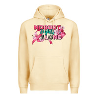 Pina Colada nobody fights alone cancer awareness Premium Hoodie - CowGirlArtShop