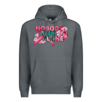 Rock nobody fights alone cancer awareness Premium Hoodie - CowGirlArtShop