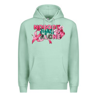 Seafoam nobody fights alone cancer awareness Premium Hoodie - CowGirlArtShop