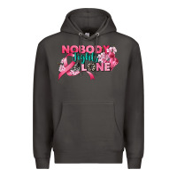 Smoke nobody fights alone cancer awareness Premium Hoodie - CowGirlArtShop