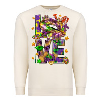 Sandshell Mardi Gras love lips Premium Sweatshirt - HowdyJamesFarm