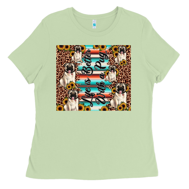 Life Is Better With A Pug Ladies Tee by JahusDesignShop | Teevron