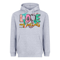 Heather Grey love my patients Heavyweight Hoodie - CowGirlArtShop