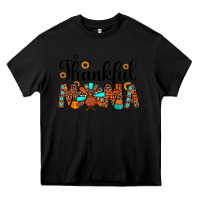 Black thankful mama Heavy Core Tee - JahusDesignShop