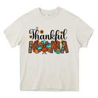Cream thankful mama Heavy Core Tee - JahusDesignShop