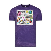 Cloud Purple teacher always learning Vintage Tee - NancyCooperArtShop