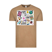 Vintage Coffee teacher always learning Vintage Tee - NancyCooperArtShop
