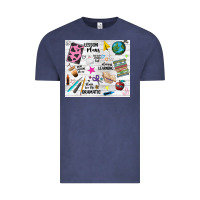 Vintage Denim teacher always learning Vintage Tee - NancyCooperArtShop