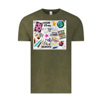 Vintage Olive teacher always learning Vintage Tee - NancyCooperArtShop