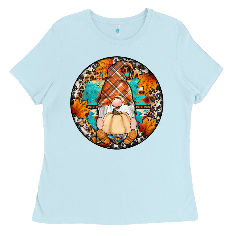 Fall Gnomes Round Earrings Ladies Tee by Artiststas | Teevron