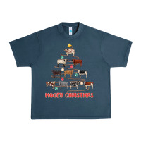 Midnight Navy mooey christmas Urban Heavy Tee - MaliasSmallBusiness