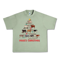 Oil Green mooey christmas Urban Heavy Tee - MaliasSmallBusiness