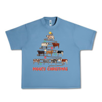 Pebble Blue mooey christmas Urban Heavy Tee - MaliasSmallBusiness