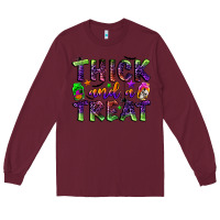 Burgundy thick and a treat Long Sleeve Tee - BundleAndBundleShop