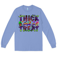 Colony Blue thick and a treat Long Sleeve Tee - BundleAndBundleShop