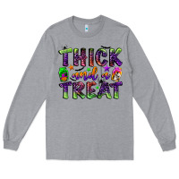 Heather Grey thick and a treat Long Sleeve Tee - BundleAndBundleShop