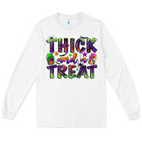 White thick and a treat Long Sleeve Tee - BundleAndBundleShop
