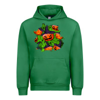 Emerald halloween pumpkin patch Urban Hoodie - BundleAndBundleShop