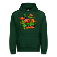 Forest Green halloween pumpkin patch Urban Hoodie - BundleAndBundleShop
