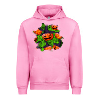Fuchsia Pink halloween pumpkin patch Urban Hoodie - BundleAndBundleShop