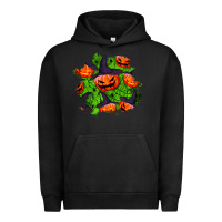 Pigment Black halloween pumpkin patch Urban Hoodie - BundleAndBundleShop