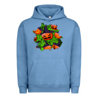 Pigment Pebble Blue halloween pumpkin patch Urban Hoodie - BundleAndBundleShop
