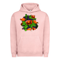 Pigment Salmon halloween pumpkin patch Urban Hoodie - BundleAndBundleShop