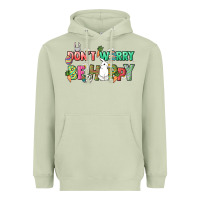 Matcha Don't worry be hoppy Easter Day Heavyweight Hoodie - HowdyJamesFarm