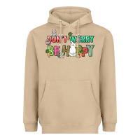 Mushroom Don't worry be hoppy Easter Day Heavyweight Hoodie - HowdyJamesFarm