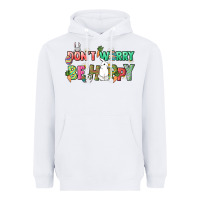 White Don't worry be hoppy Easter Day Heavyweight Hoodie - HowdyJamesFarm