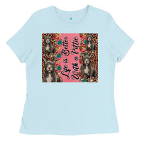 Baby Blue life is better with a pittie Ladies Tee - JahusDesignShop