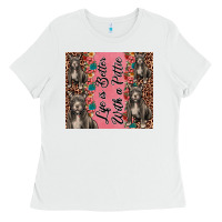 White life is better with a pittie Ladies Tee - JahusDesignShop
