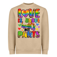 Mushroom love is about hearts not parts Heavyweight Sweatshirt - LillyAllenDesigns