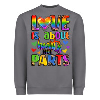 Storm love is about hearts not parts Heavyweight Sweatshirt - LillyAllenDesigns